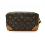Louis Vuitton Marly Dragonne PM Monogram Clutch Brown — view 4