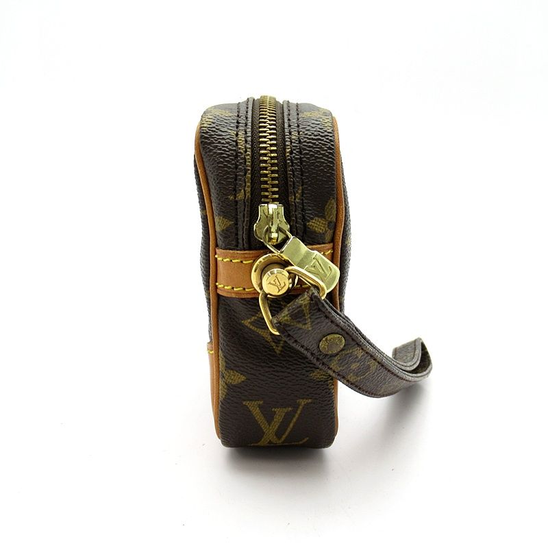 Louis Vuitton Marly Dragonne PM Monogram Clutch Brown — view 5
