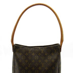 Louis Vuitton Looping GM Monogram Shoulder Bag Brown — view 2