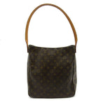 Louis Vuitton Looping GM Monogram Shoulder Bag Brown — view 4