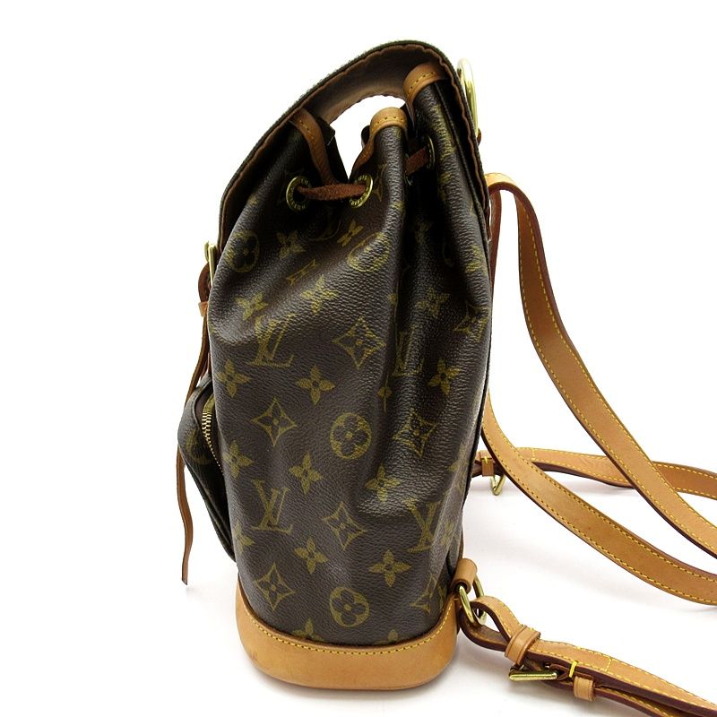 Louis Vuitton Montsouris MM Monogram Backpack Brown — view 3