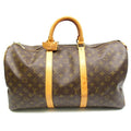 Louis Vuitton Keepall 50 Monogram Boston Bag Brown