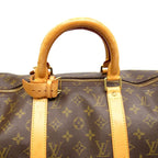 Louis Vuitton Keepall 50 Monogram Boston Bag Brown — view 2