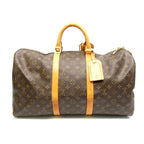 Louis Vuitton Keepall 50 Monogram Boston Bag Brown — view 4