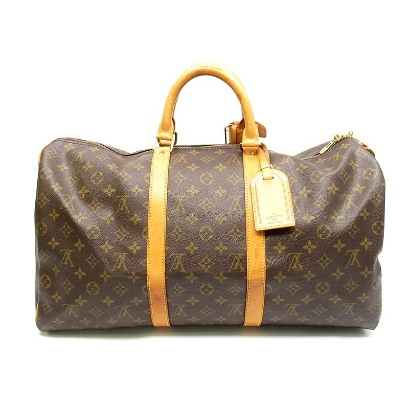Louis Vuitton Keepall 50 Monogram Boston Bag Brown — view 4