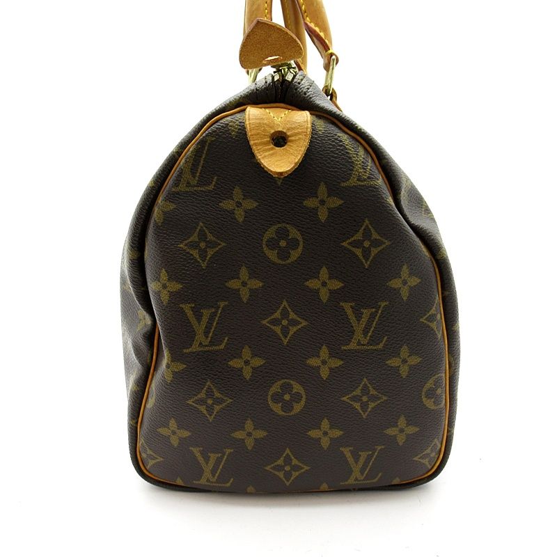 Louis Vuitton Speedy 30 Monogram Handbag Brown — view 3