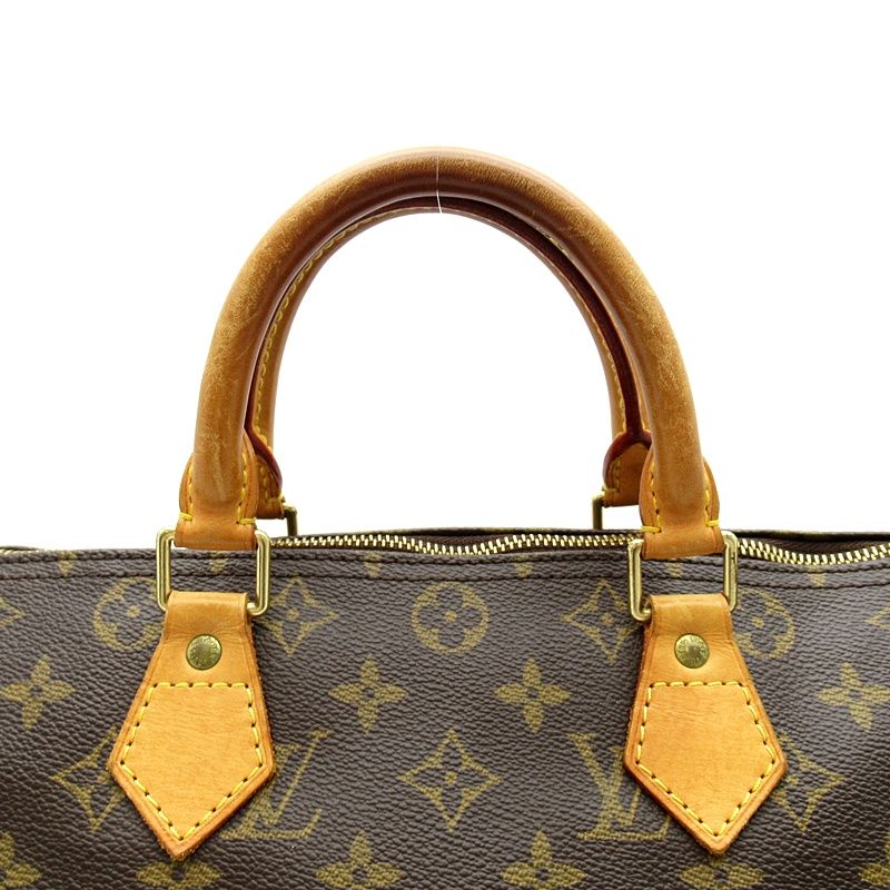 Louis Vuitton Speedy 30 Monogram Handbag Brown — view 2