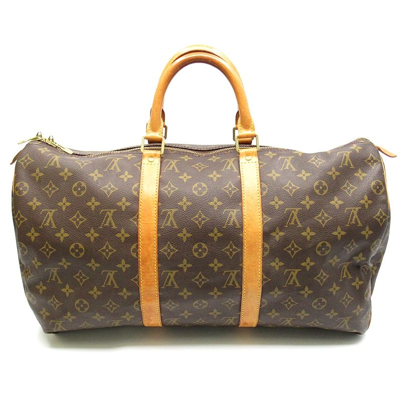 Louis Vuitton Keepall 50 Monogram Boston Bag Brown — view 4