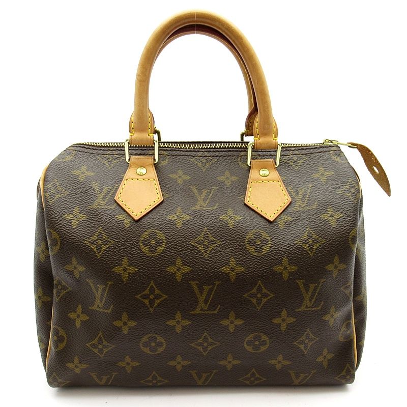 Louis Vuitton Speedy 25 Monogram Handbag Brown