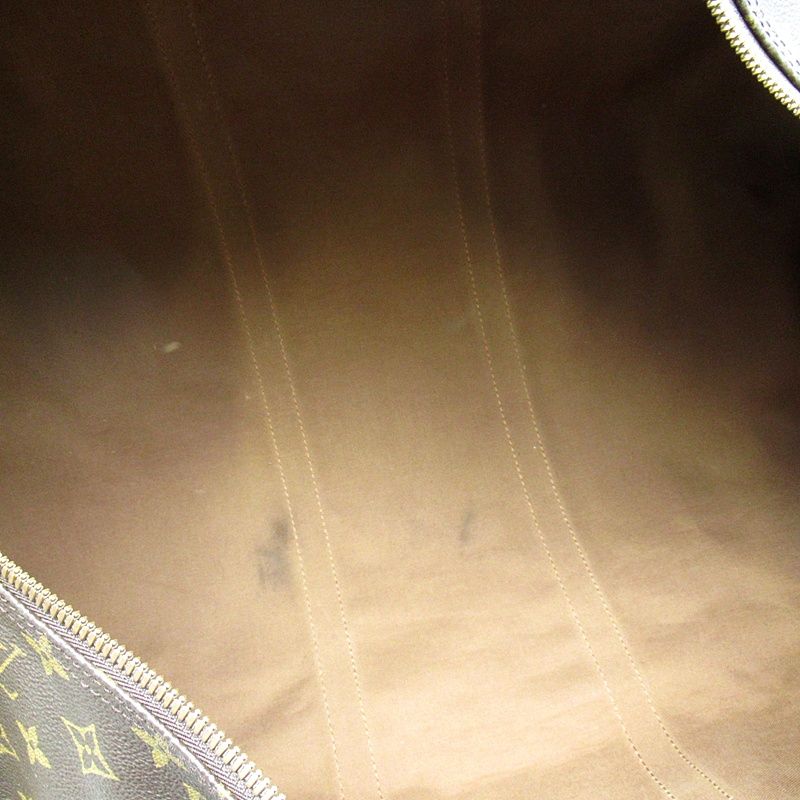 Louis Vuitton Keepall Bandouliere 60 Monogram Boston Bag Brown — view 7