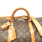 Louis Vuitton Keepall Bandouliere 60 Monogram Boston Bag Brown — view 2