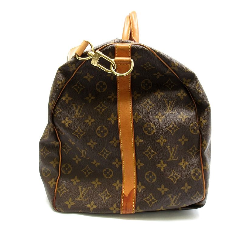 Louis Vuitton Keepall Bandouliere 60 Monogram Boston Bag Brown — view 5