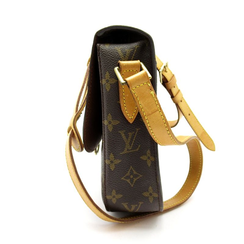 Louis Vuitton Saint Cloud GM Monogram Shoulder Bag Brown — view 3