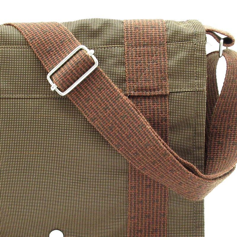 Hermes Her Line Besace PM Canvas Shoulder Bag Brown — view 2