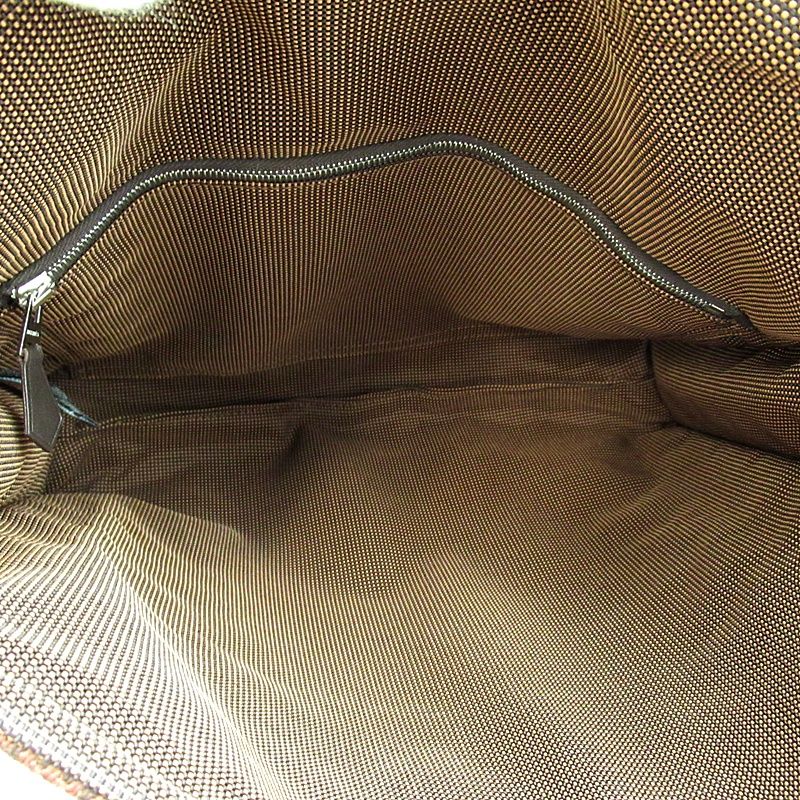 Hermes Her Line Besace PM Canvas Shoulder Bag Brown — view 7