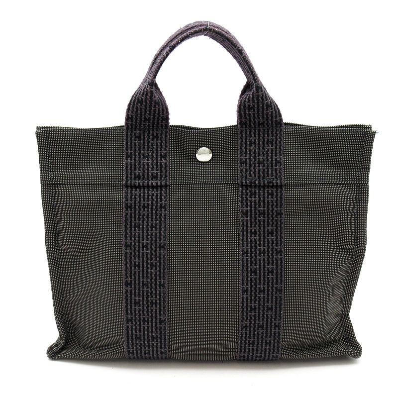 Hermes Her Line Tote PM Canvas Gray — view 4