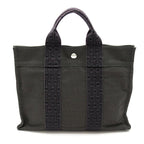 Hermes Her Line Tote PM Canvas Gray — view 4