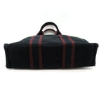 Hermes Fourre Tout PM Canvas Tote Black — view 6