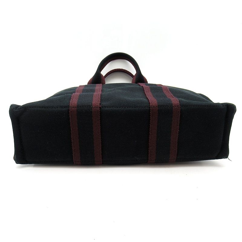 Hermes Fourre Tout PM Canvas Tote Black — view 6