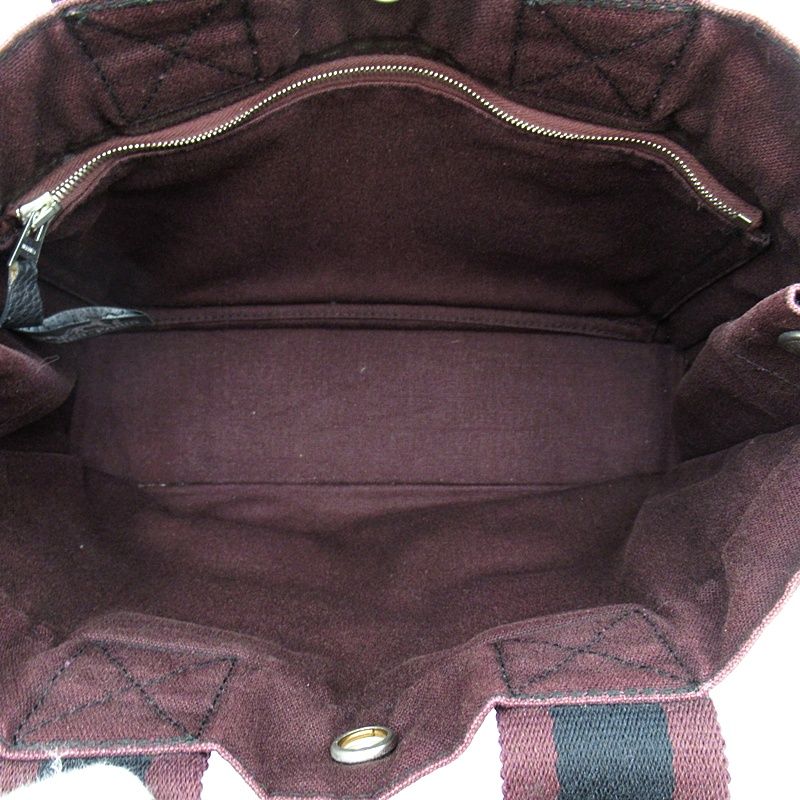 Hermes Fourre Tout PM Canvas Tote Black — view 7