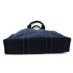 Hermes Deauville MM Canvas Tote Navy — view 6