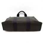 Hermes Her Line Tote MM Canvas Black Gray — view 6