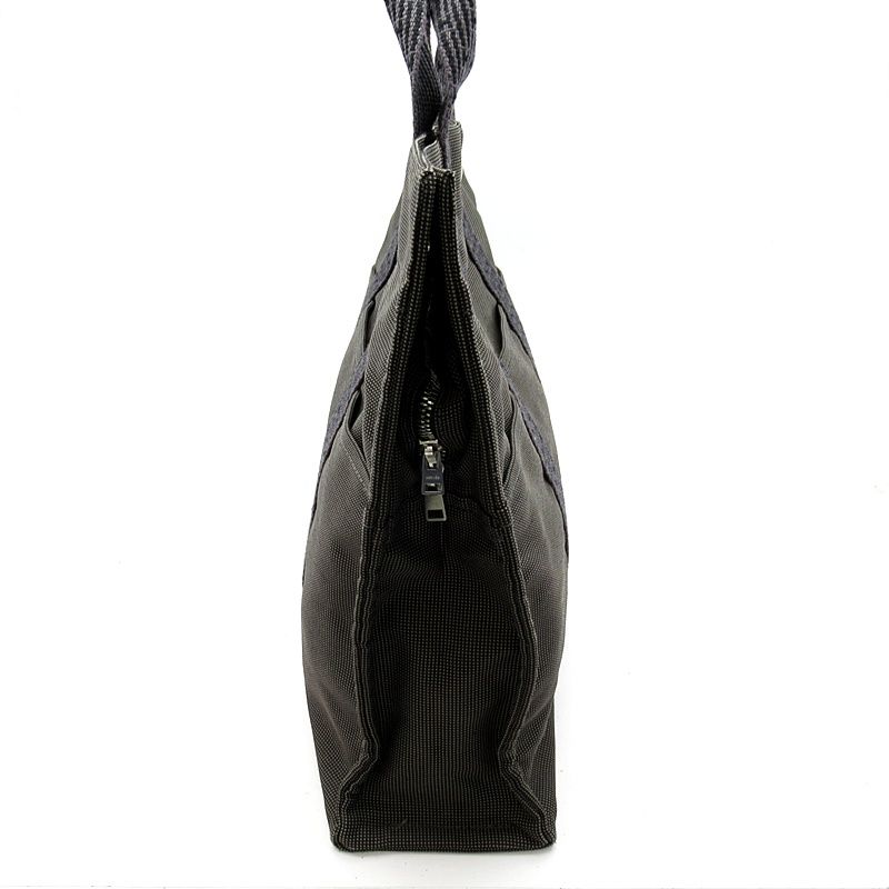 Hermes Her Line Tote MM Canvas Black Gray — view 3