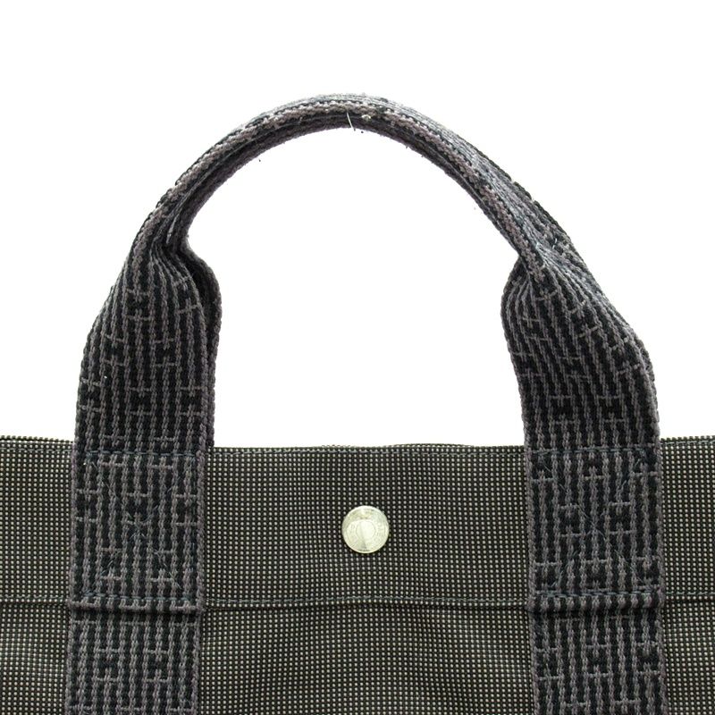 Hermes Her Line Tote MM Canvas Black Gray — view 2