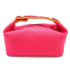 Hermes Bride-a-Brac PM Cotton Canvas Bag Hibiscus — view 4