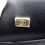 Chanel Boy Chain Shoulder Bag Caviar Leather Black — view 8