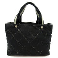 Chanel Travel Line Tote MM Nylon Black