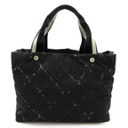 Chanel Travel Line Tote MM Nylon Black