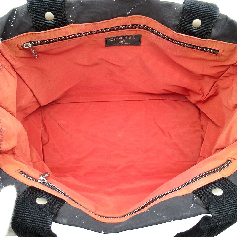 Chanel Travel Line Tote MM Nylon Black — view 7