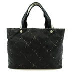 Chanel Travel Line Tote MM Nylon Black — view 4