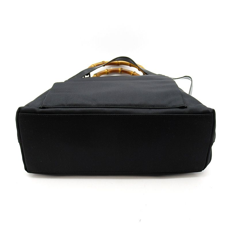 Gucci Bambu Handbag Nylon Black — view 6