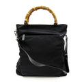 Gucci Bambu Handbag Nylon Black