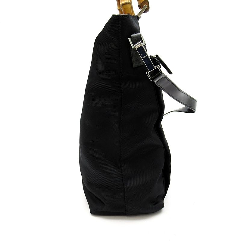 Gucci Bambu Handbag Nylon Black — view 5