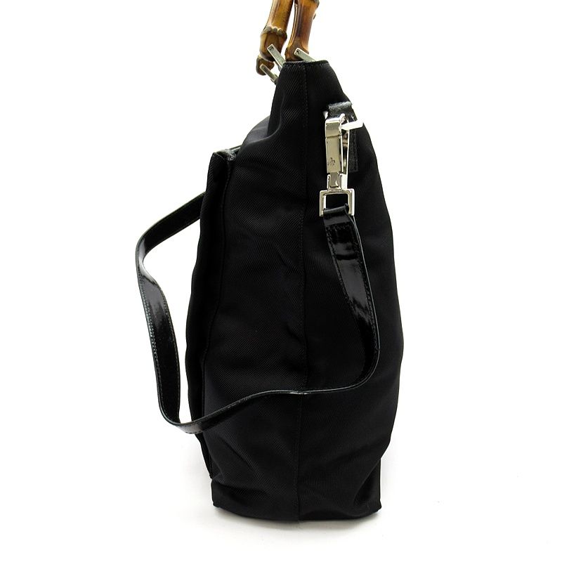 Gucci Bambu Handbag Nylon Black — view 3