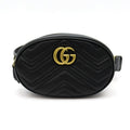 Gucci GG Marmont Waist Pouch Belt Bag Leather Black