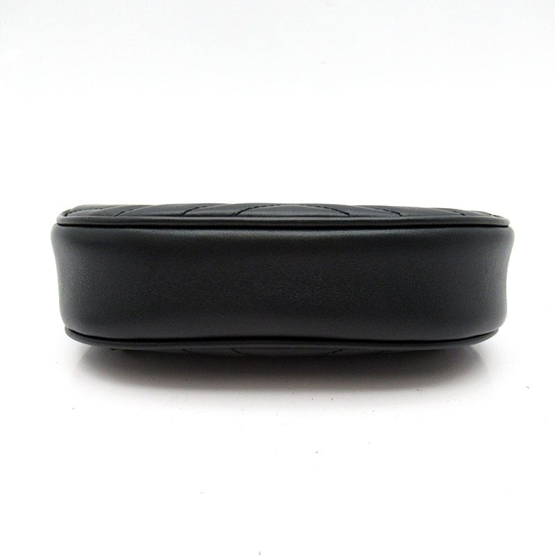 Gucci GG Marmont Waist Pouch Belt Bag Leather Black — view 6