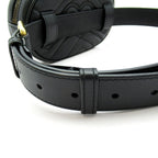 Gucci GG Marmont Waist Pouch Belt Bag Leather Black — view 2