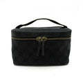 Gucci Cosmetic Vanity Bag GG Canvas Leather Bag Black