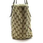 Gucci Sherry Line Tote GG Canvas Leather Beige — view 3