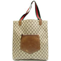 Gucci Vintage Sherry Line Tote Beige