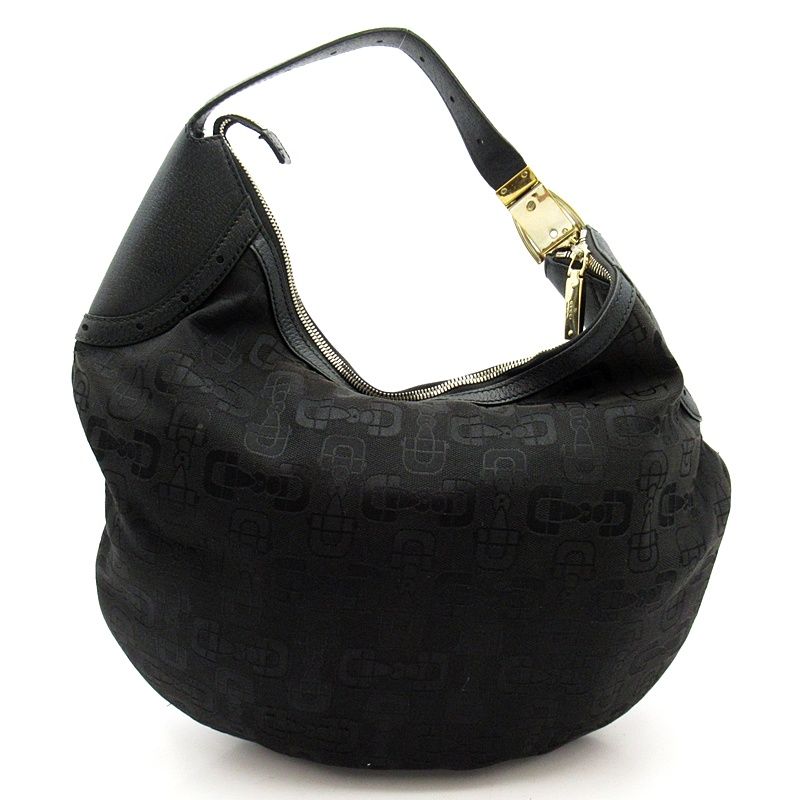 Gucci Oneshoulder Canvas Leather Shoulder Bag Black — view 4