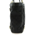 Gucci Abbey Handbag GG Canvas Leather Tote Black — view 3