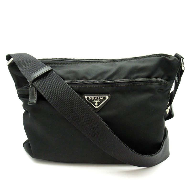 Prada Shoulder Bag Nylon Black