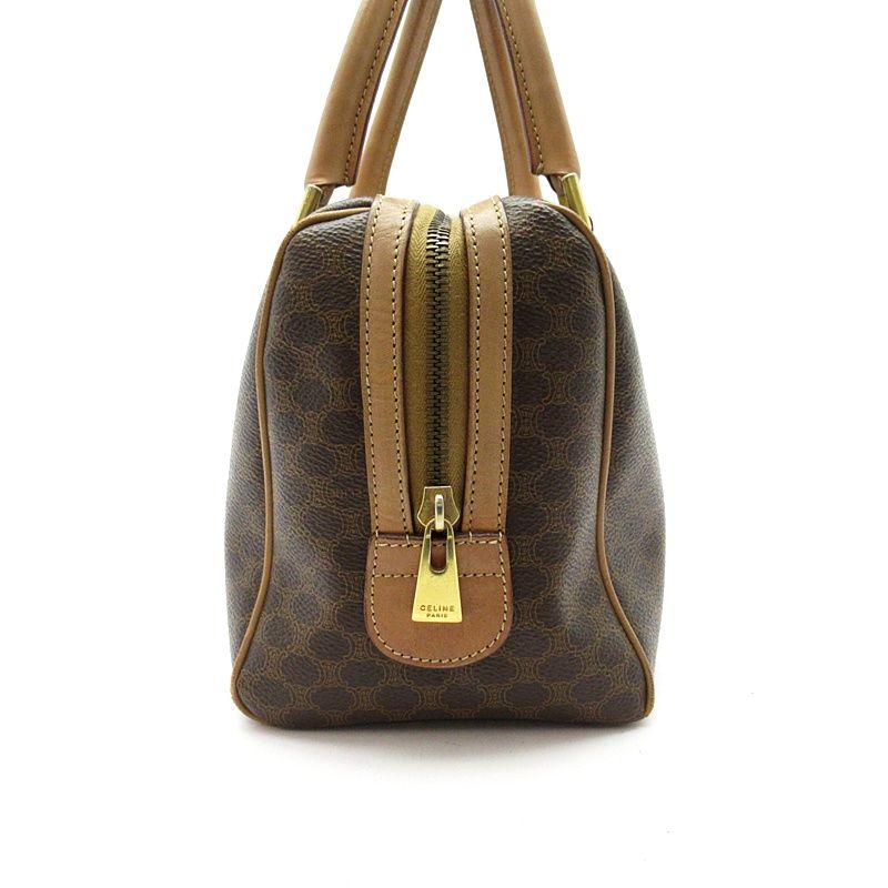 Celine Macadam Handbag Leather Brown — view 5