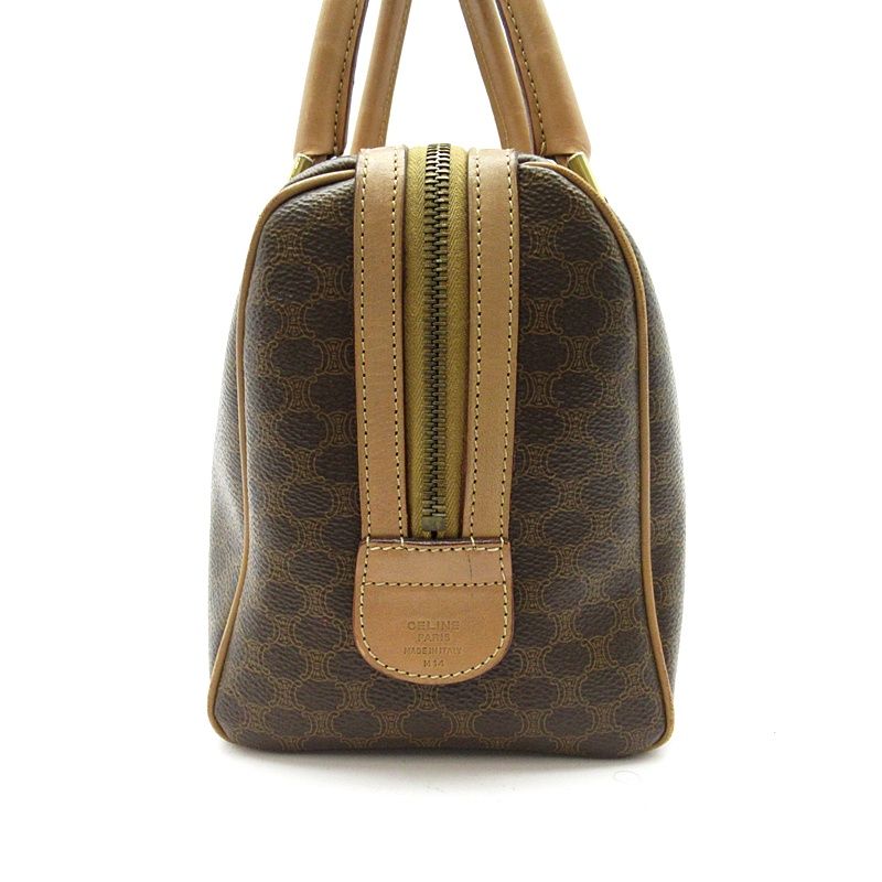Celine Macadam Handbag Leather Brown — view 3