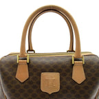 Celine Macadam Handbag Leather Brown — view 2